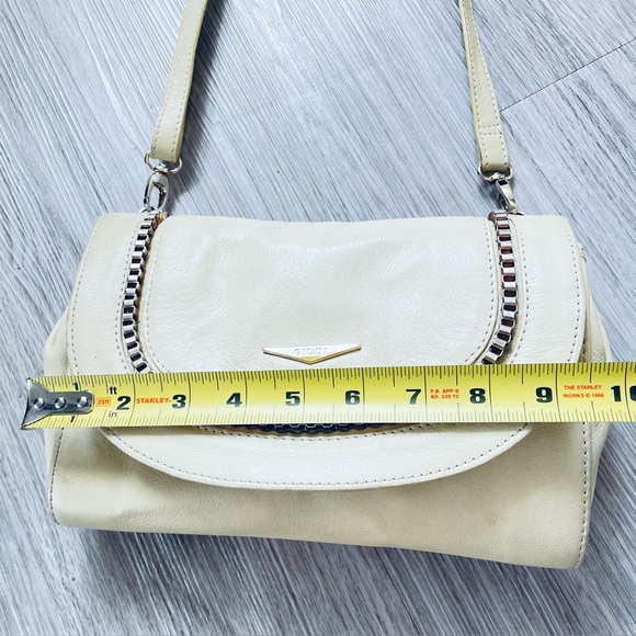 GIUDI LEATHER YELLOW CROSSBODY VINTAGE SHOULDER WOMEN BAG - Picture 14 of 16